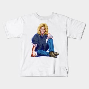 Barbara Mandrell - An illustration by Paul Cemmick Kids T-Shirt